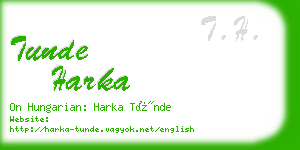 tunde harka business card